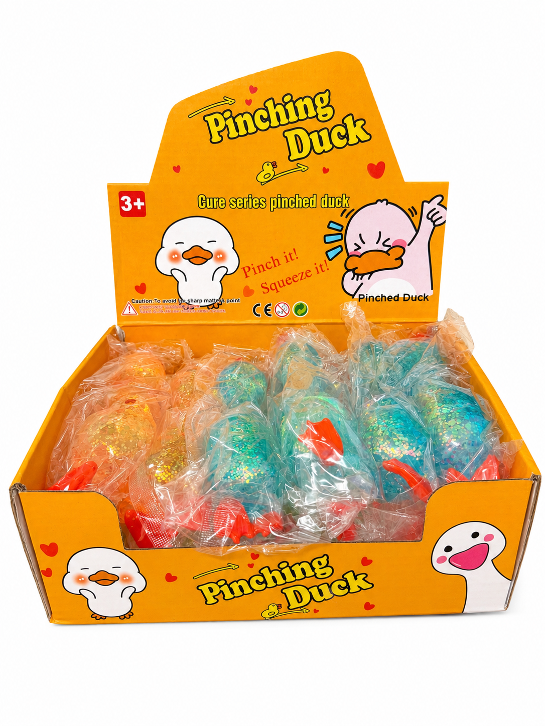 Pre-Order: Pinching Duck Glitter Squishy Stress Toy