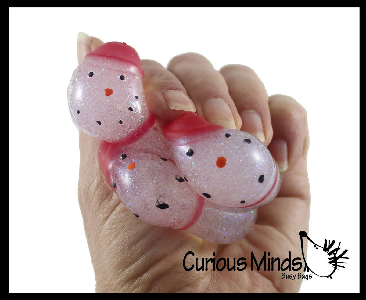 Glittery Snowman Squishy