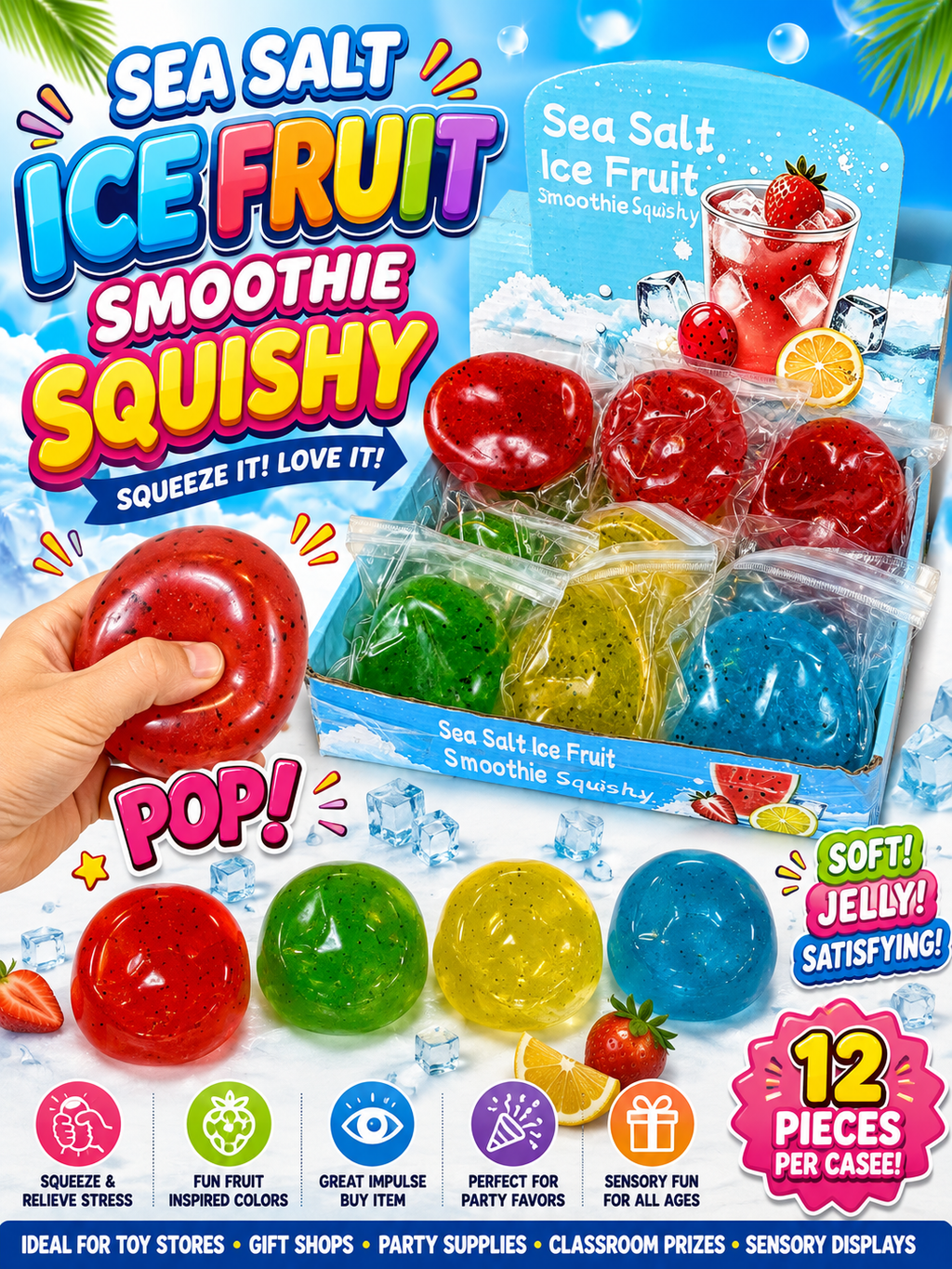 Sea Salt Ice Fruit Smoothie Squishy