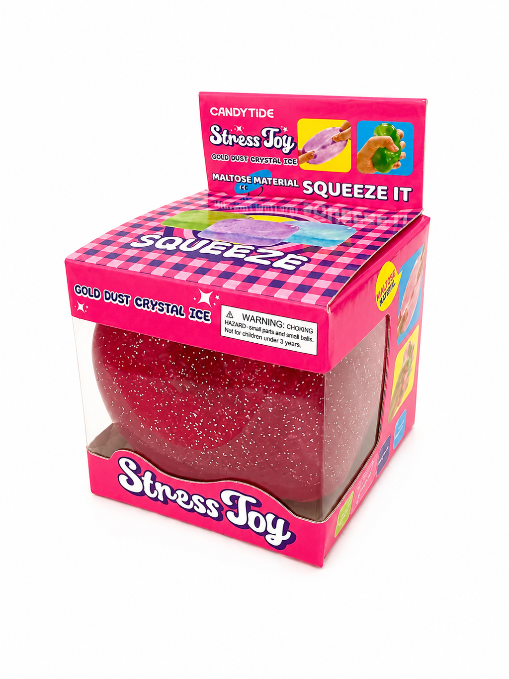 Gold Dust Crystal Ice Stress Toy