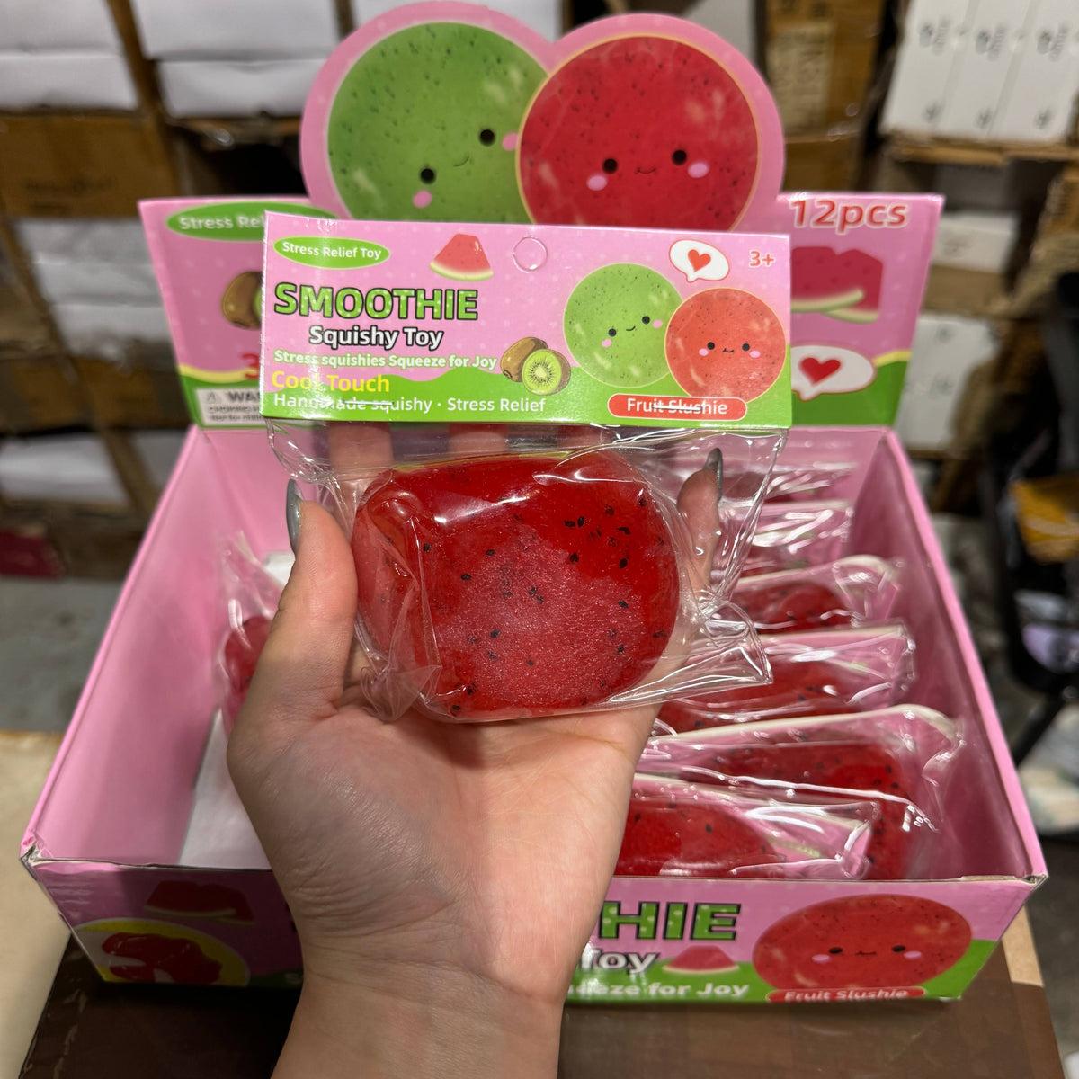 Watermelon Fruit Icy Slushy Ball Squishy