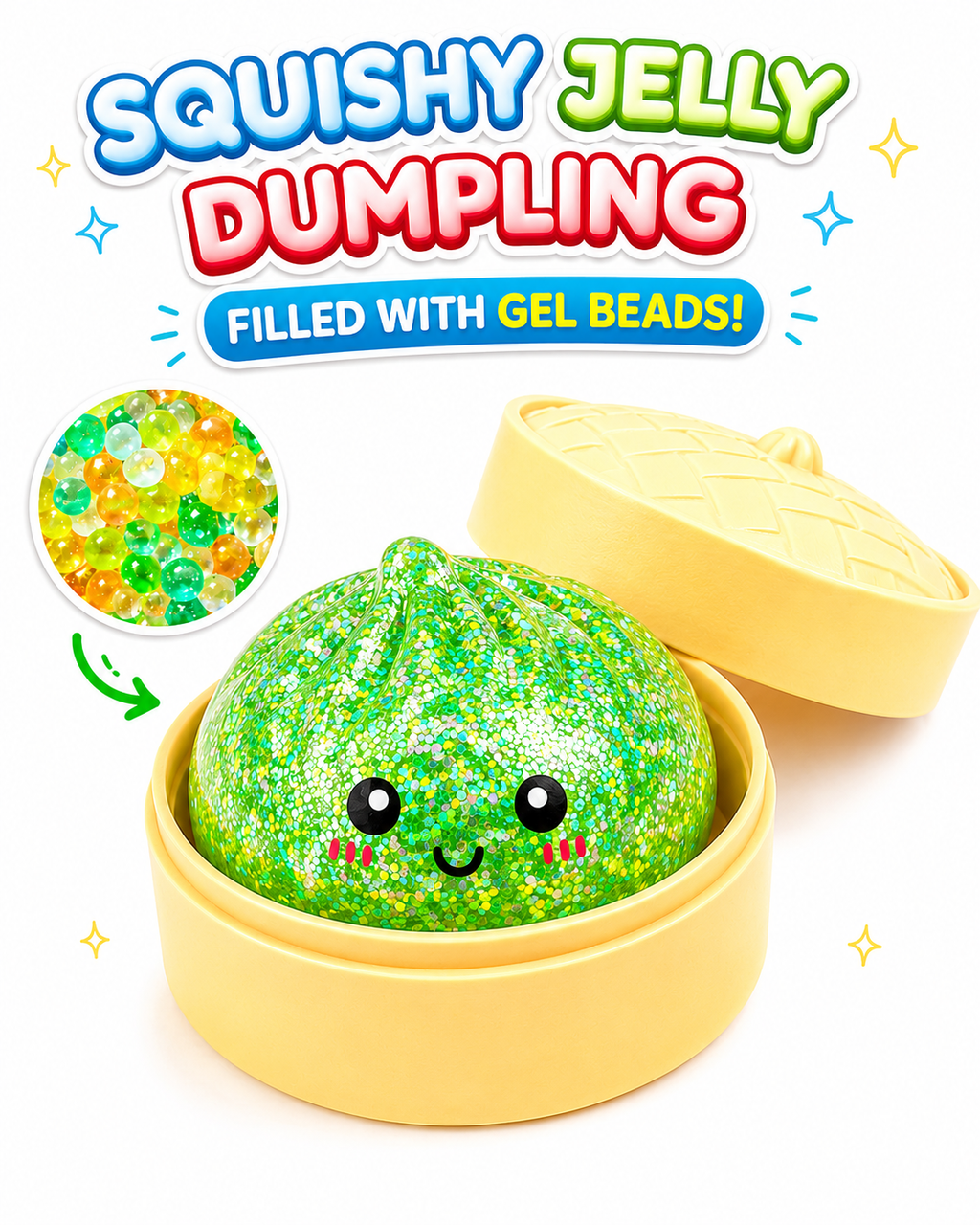 Mini Glitter Gel Bead Dumpling