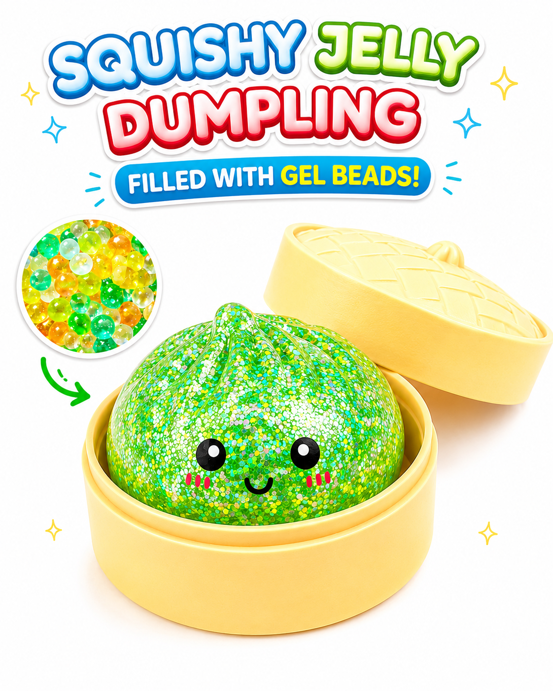 Mini Glitter Gel Bead Dumpling