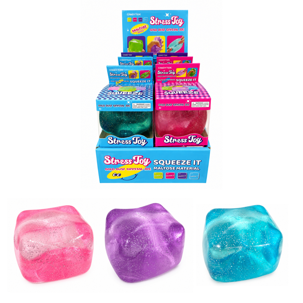 Gold Dust Crystal Ice Stress Toy