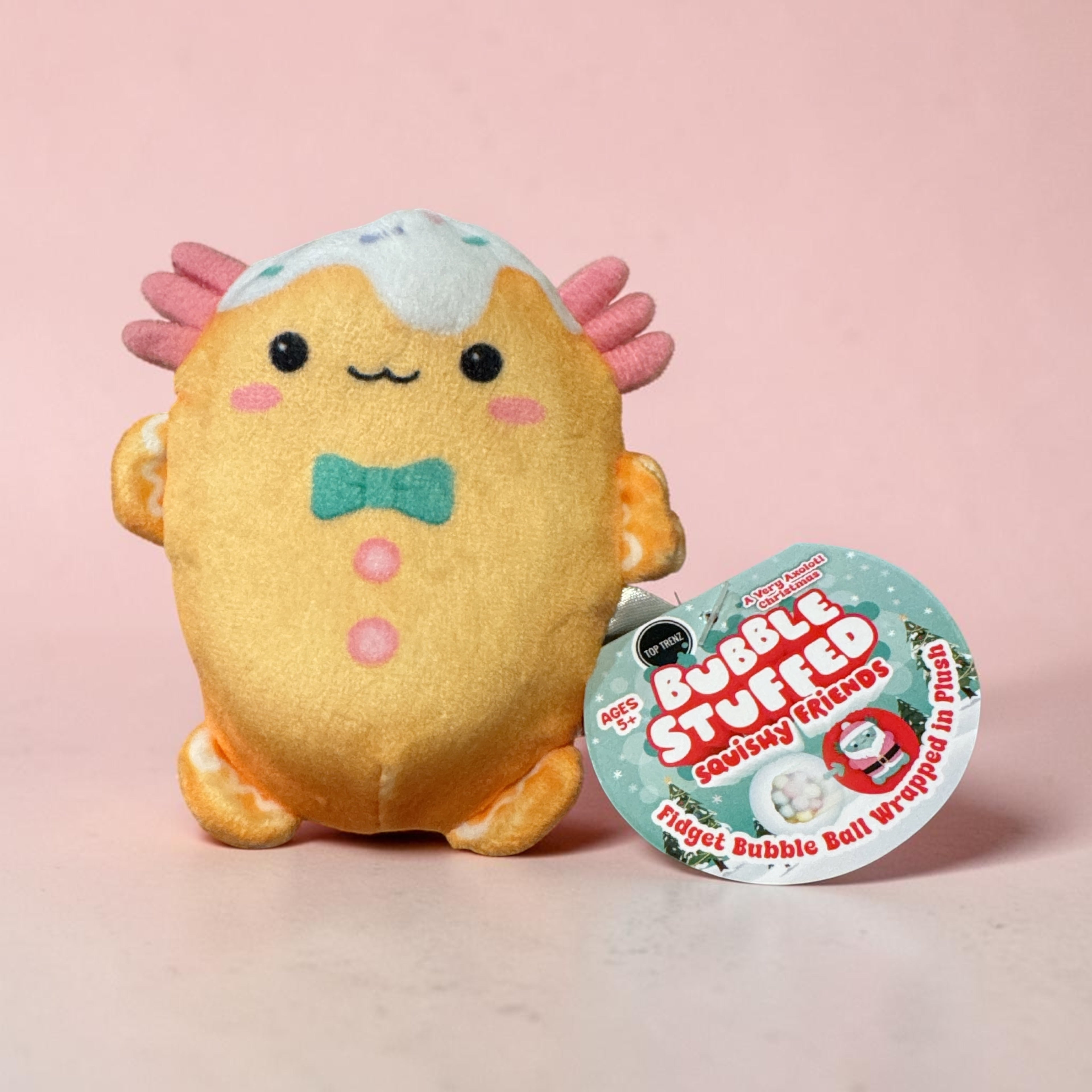 Bubble Stuffed Squishy Friends - A Very Axolotl Christmas: Gingerbread