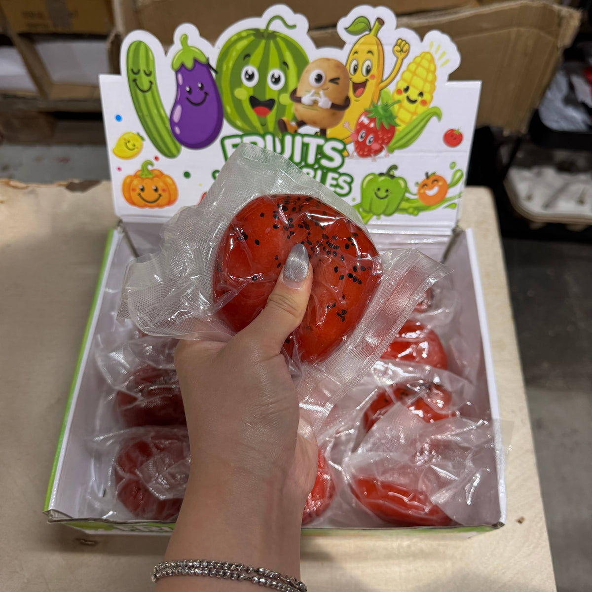 Watermelon Fruit Icy Slushy Ball Squishy