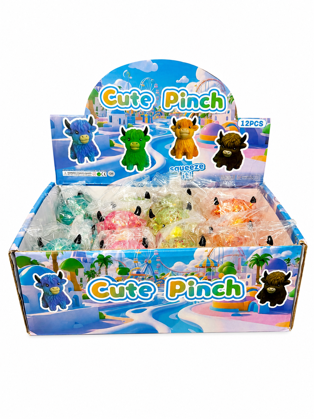 Glitter Highland Bull Squishy