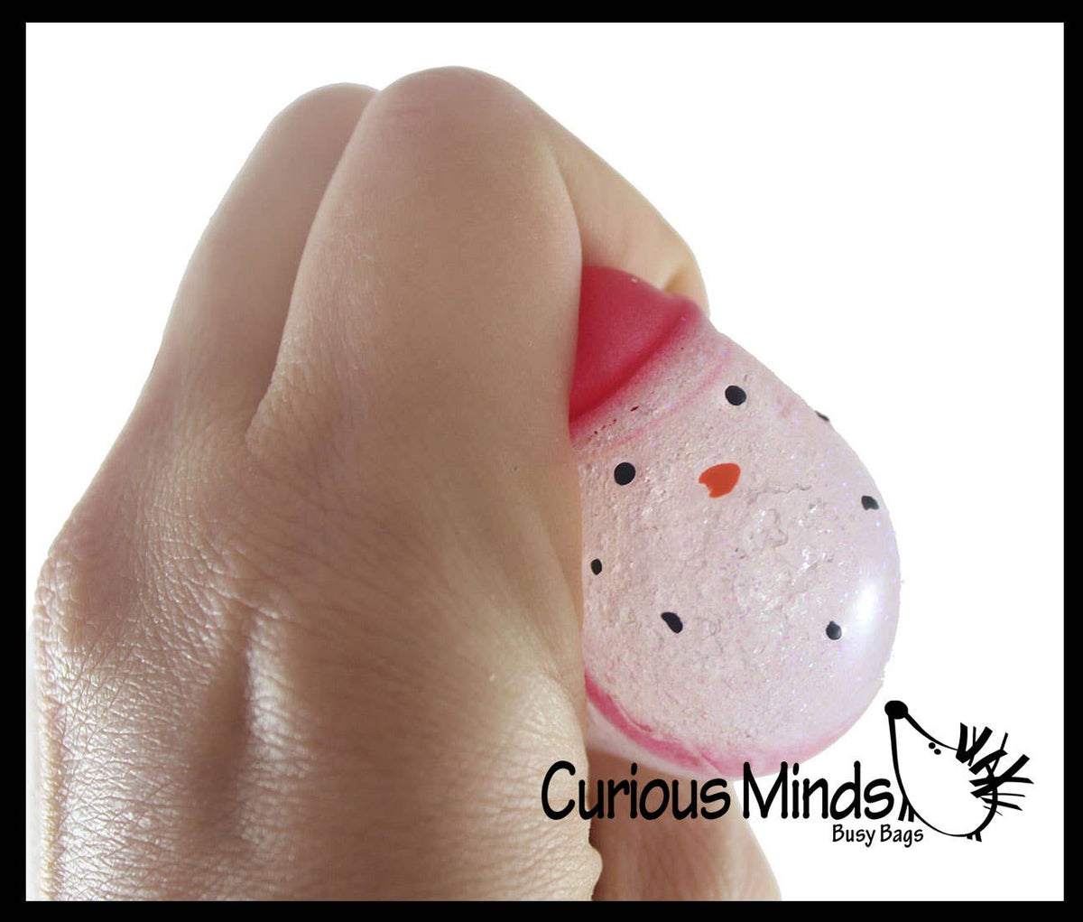Glittery Snowman Squishy