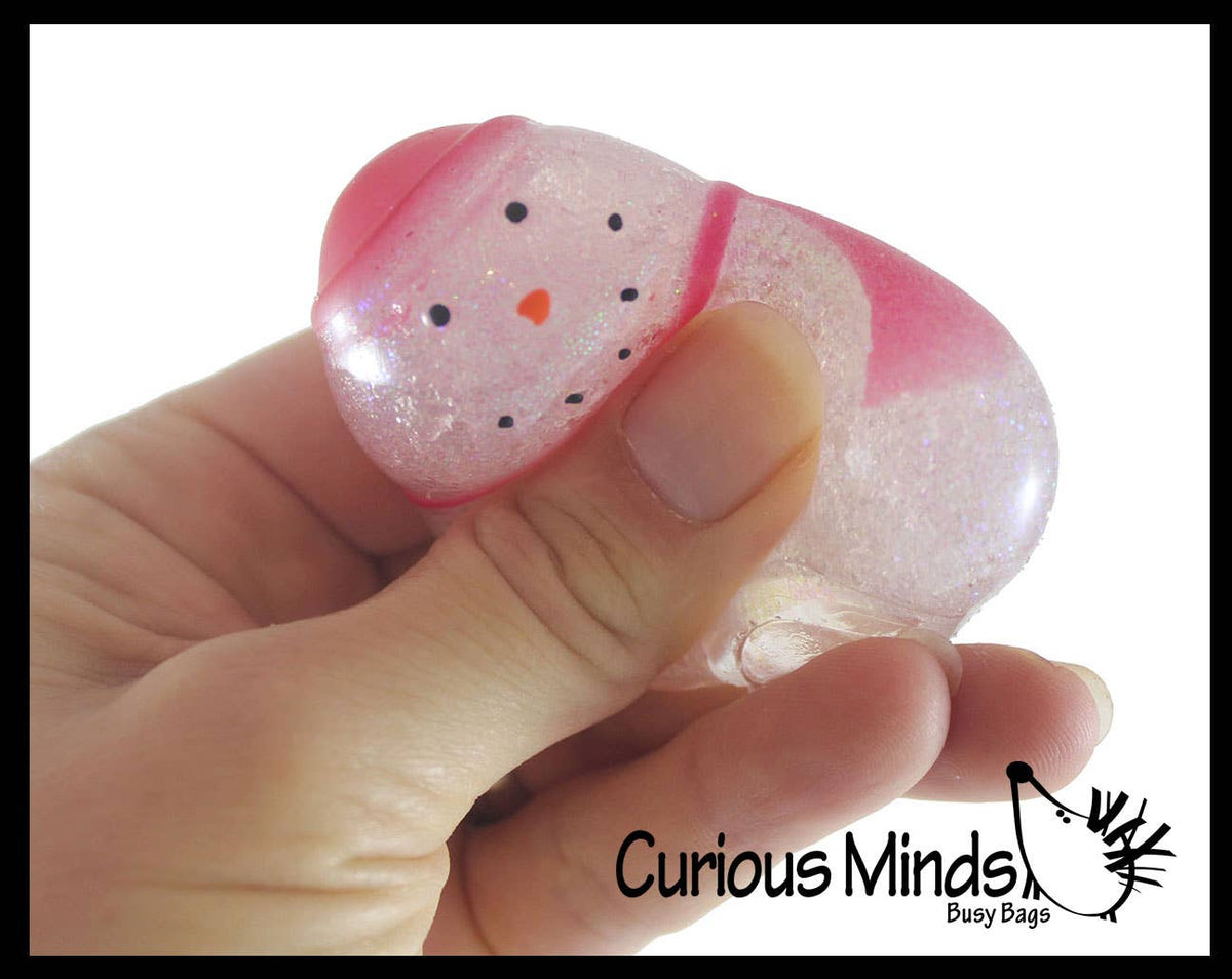 Glittery Snowman Squishy